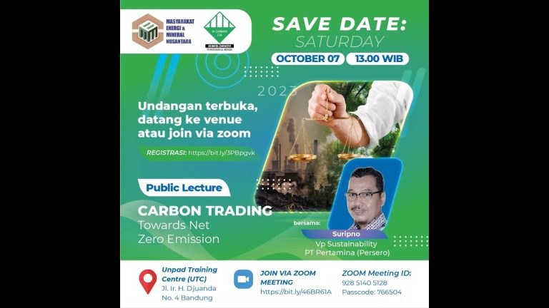 Carbon Trading Towards Net Zero Emission oleh Suripno (PT Pertamina)
